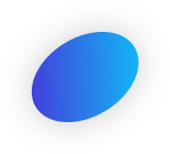 Ovaler Kreis mit blauem Farbverlauf